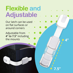 Wonderkid fridge lock supports baby-proofing without damaging surfaces.