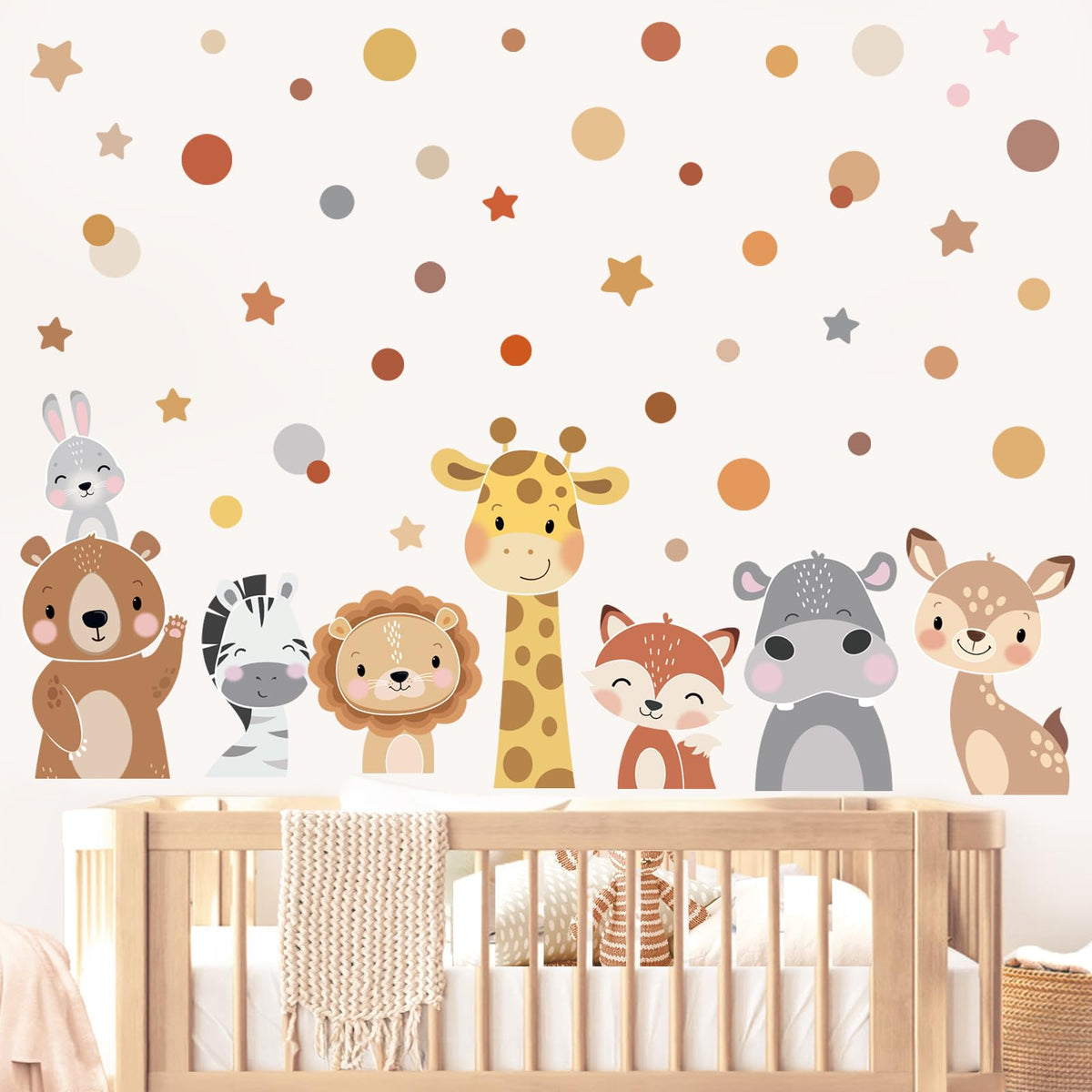 Wondever giraffe wall sticker for playful nursery decor