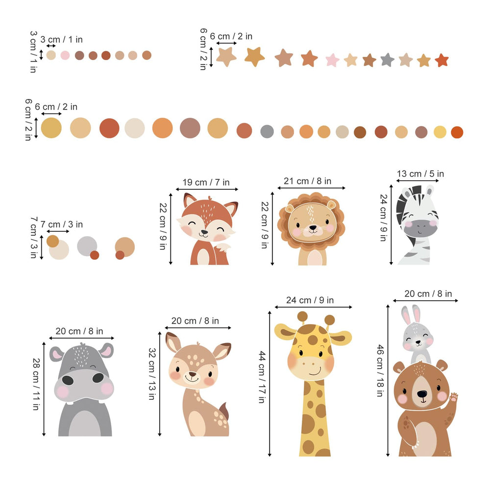 Wondever lion wall sticker for bold, adventurous play spaces