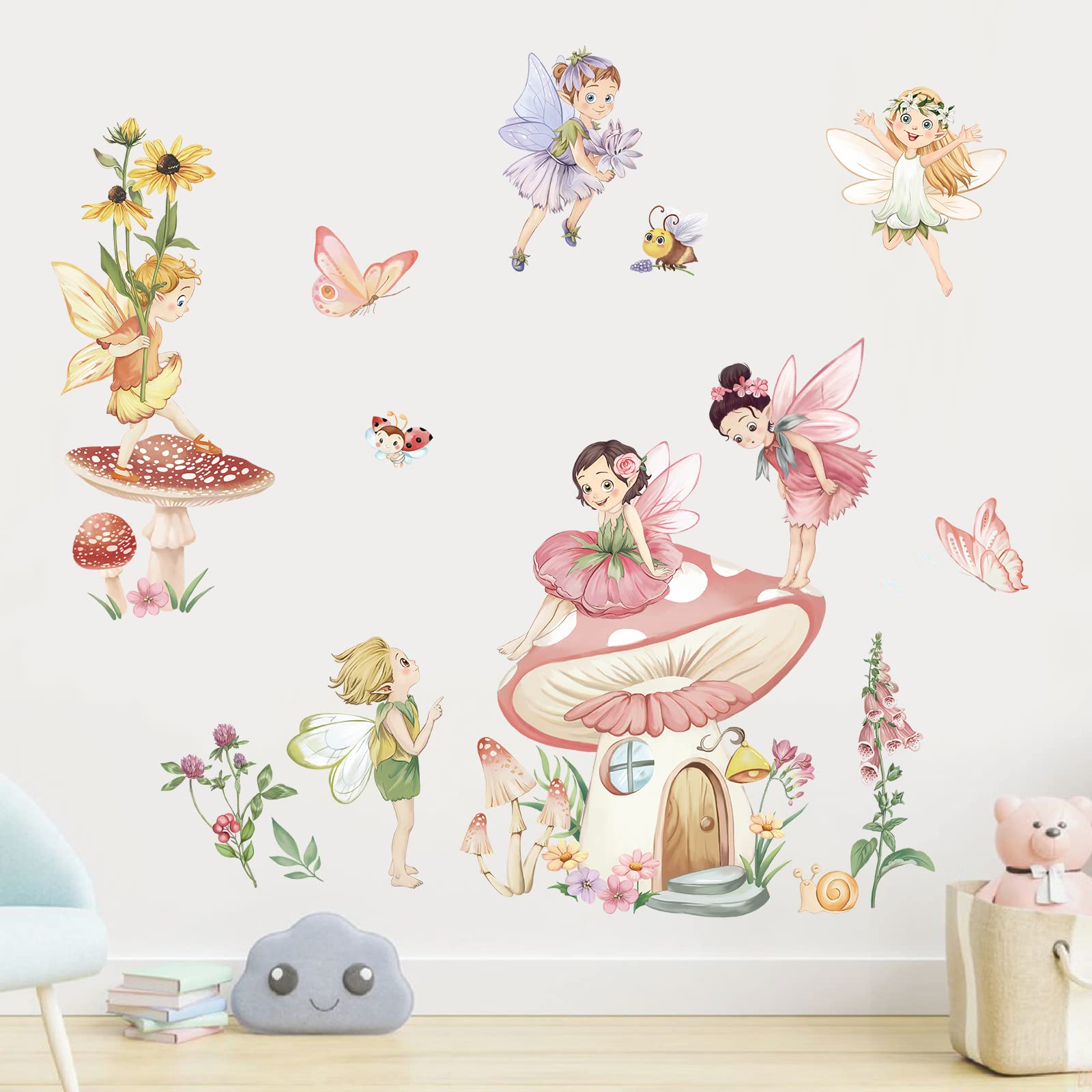 wondever Girls bedroom decor wall decals offer easy, damage-free decorating.