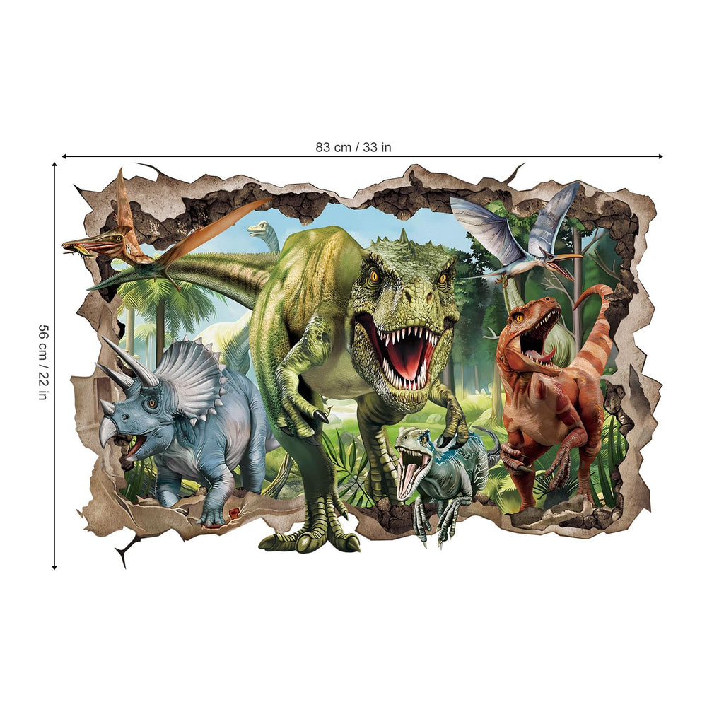 Wondever jungle dino wall decals enhance nursery decor without mess