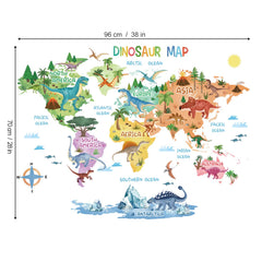 Wondever Kids room dinosaur map decor sparks imagination with bright visuals.