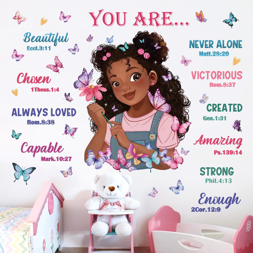 Wondever Black Girl Magic wall decals elevate girls' bedroom decor effortlessly