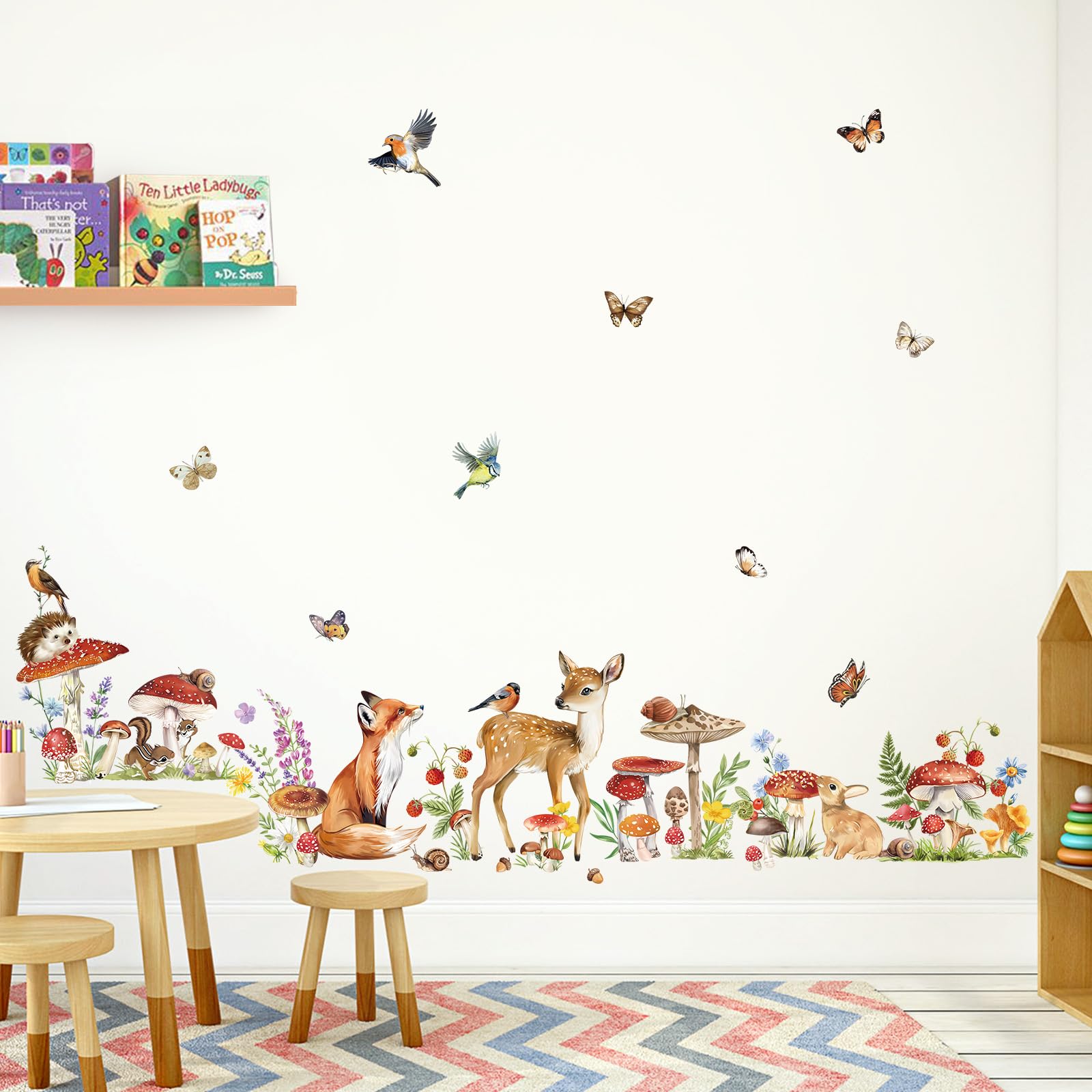 Wondever fox sticker brightens play areas and reading nooks