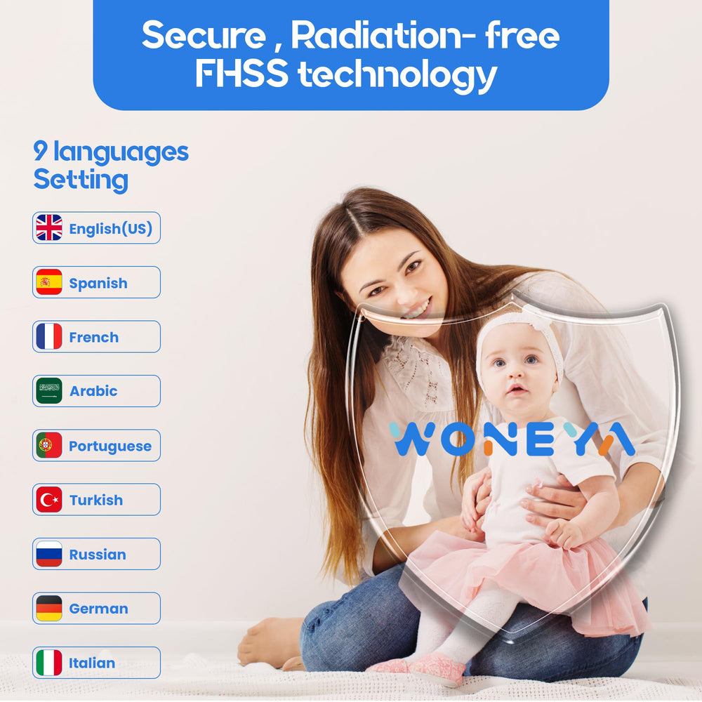 WONEYA baby monitor comes in a gift-ready packaging.