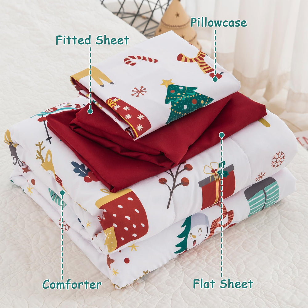 WONGS BEDDING christmas-tree-pattern adds colorful seasonal charm.