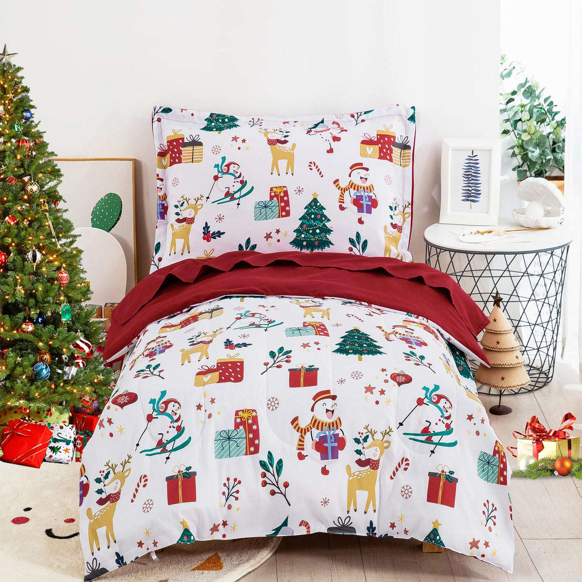 WONGS BEDDING toddler set reversible comforter for versatile warmth and style.