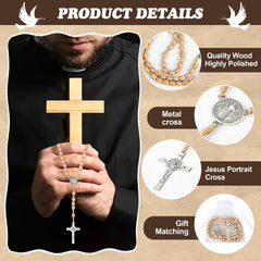 Wonitain cross-pendant rosary beads provide durable, stylish prayer accessories for daily devotion.