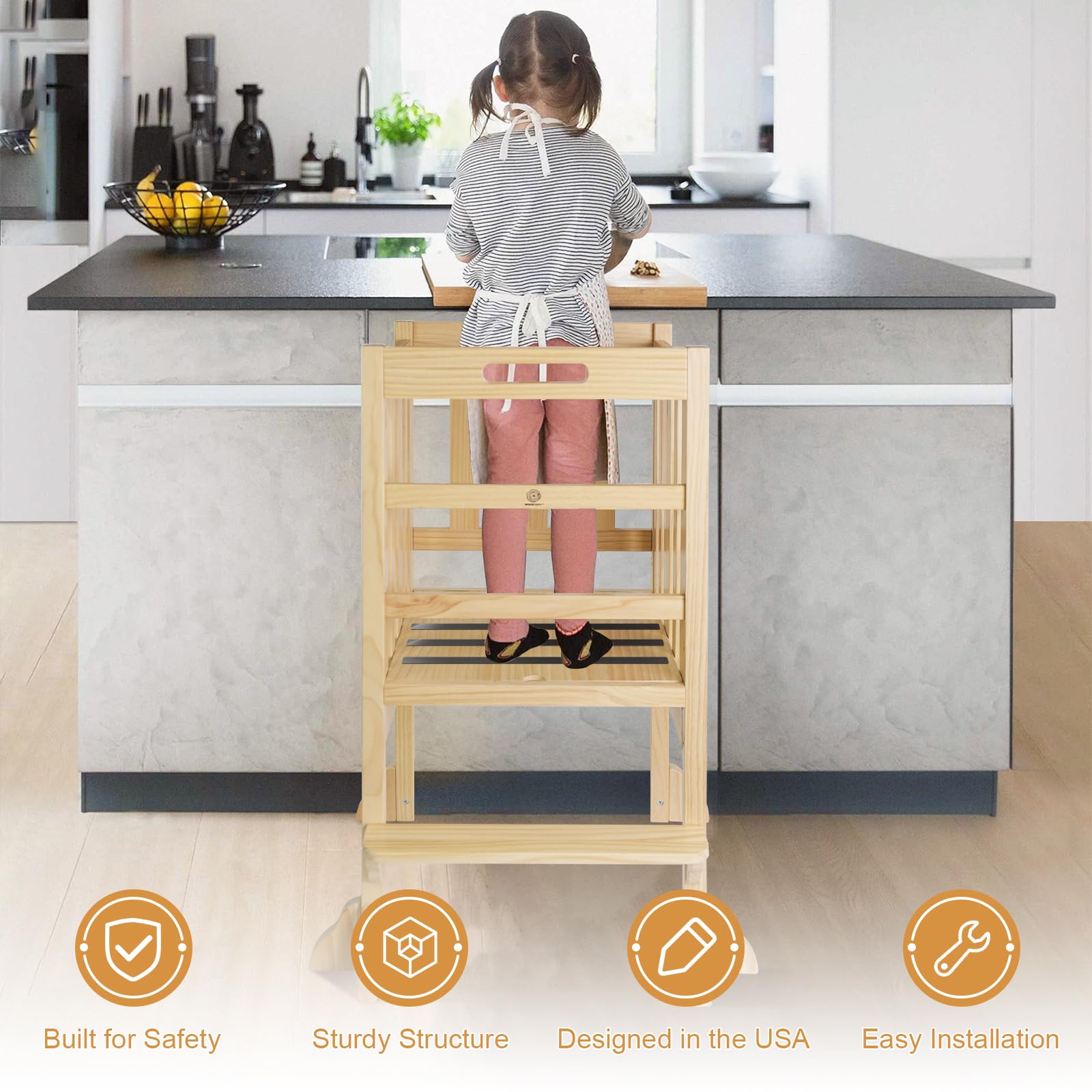 WOOD CITY tools and video guide included for easy assembly