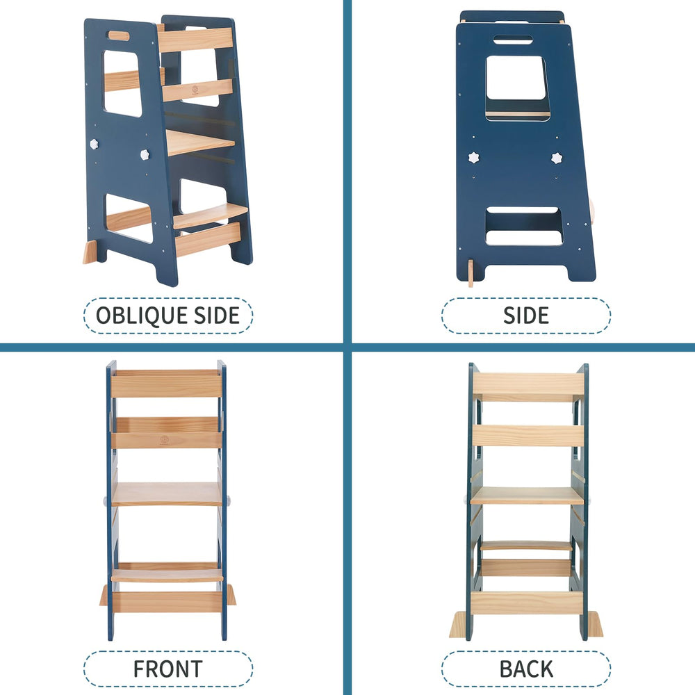 WOOD CITY Learning Tower quick assembly with clear instructions