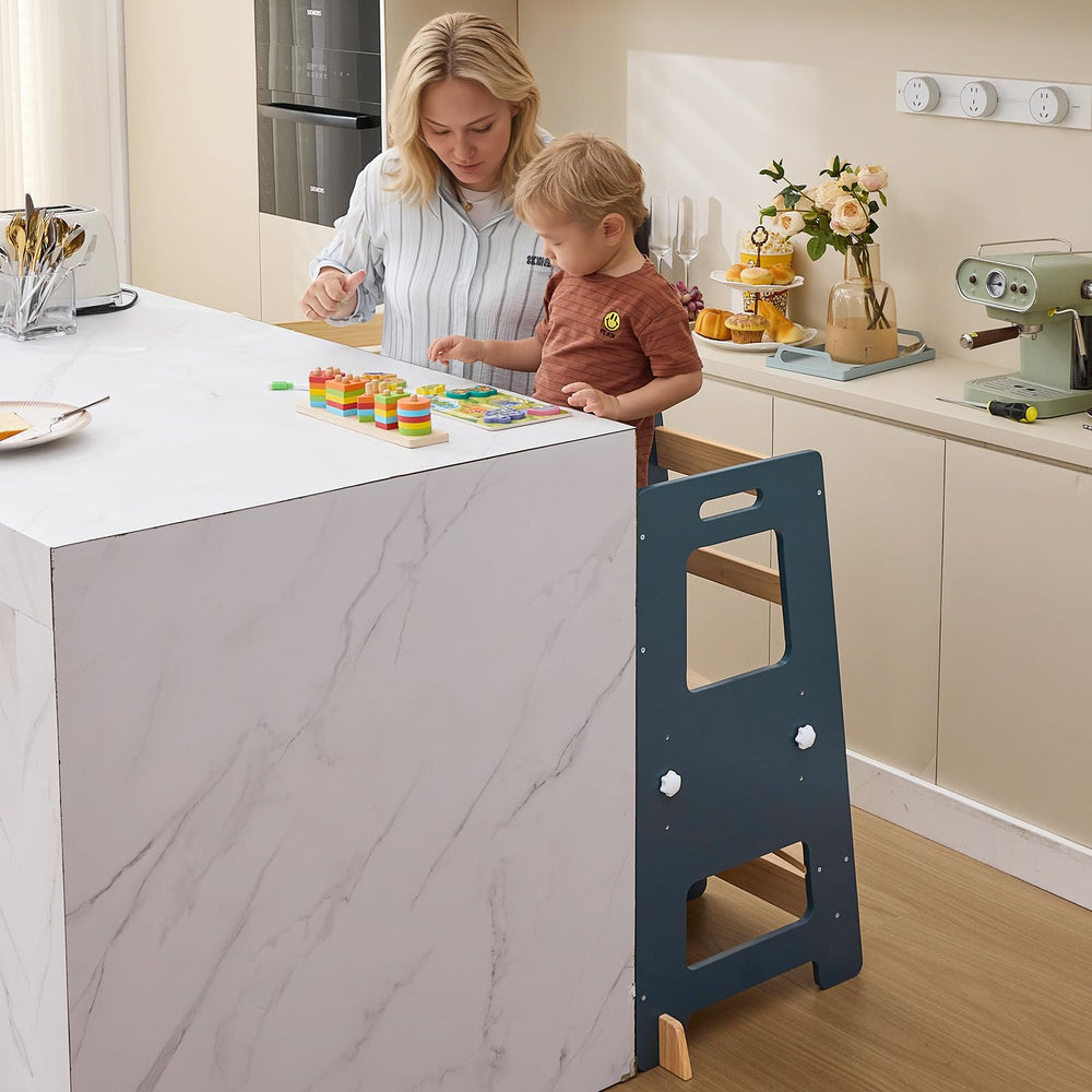 WOOD CITY Learning Tower balance boards enhance stability