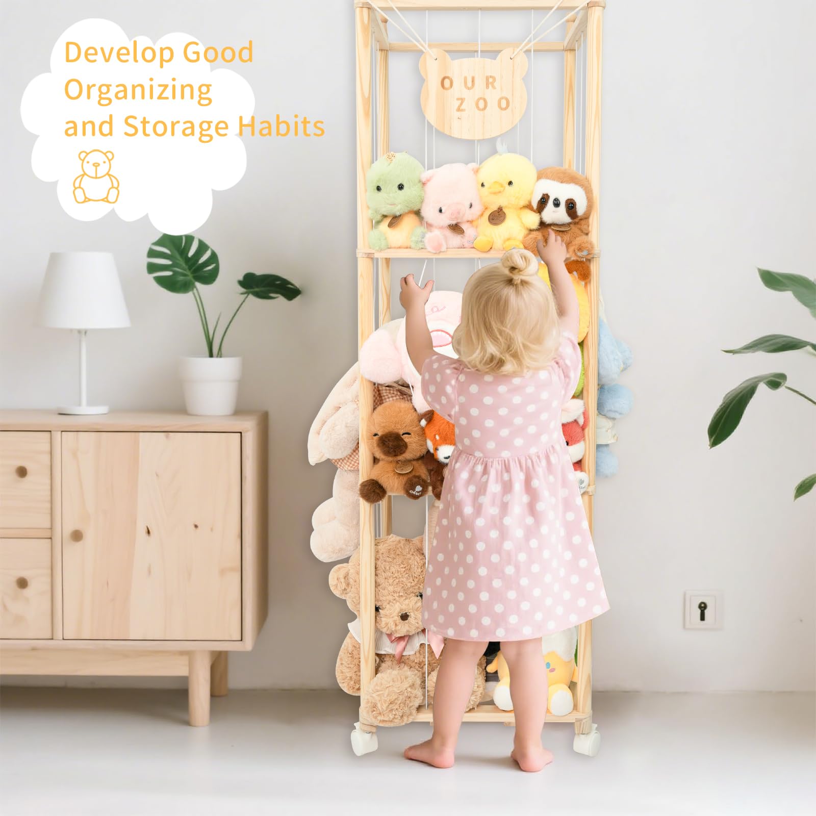 WOOD CITY pine wood with smooth edges ensures safe play.