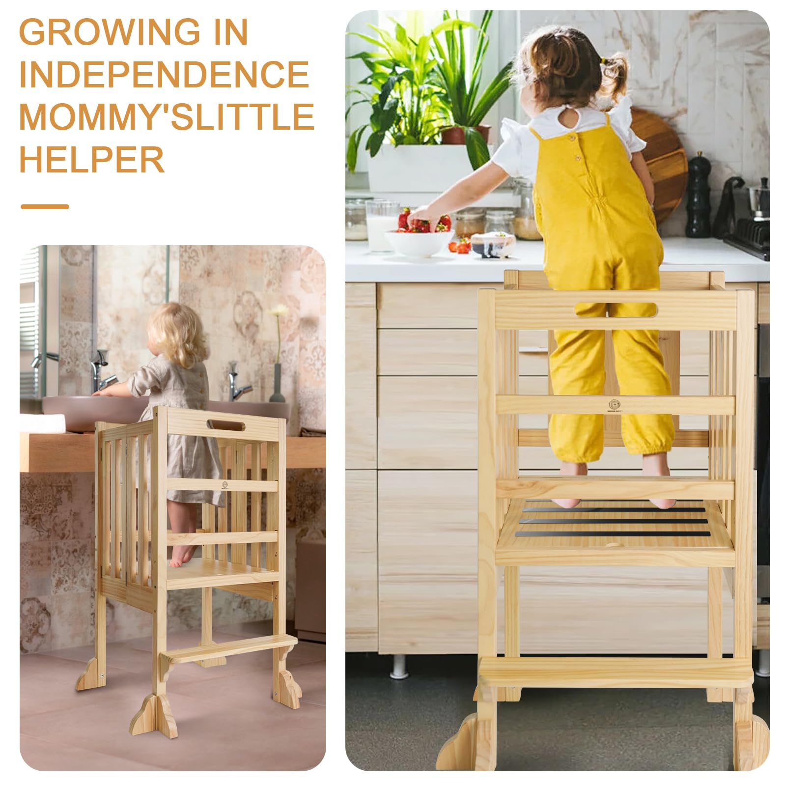 WOOD CITY removable platform adapts to your child’s growth