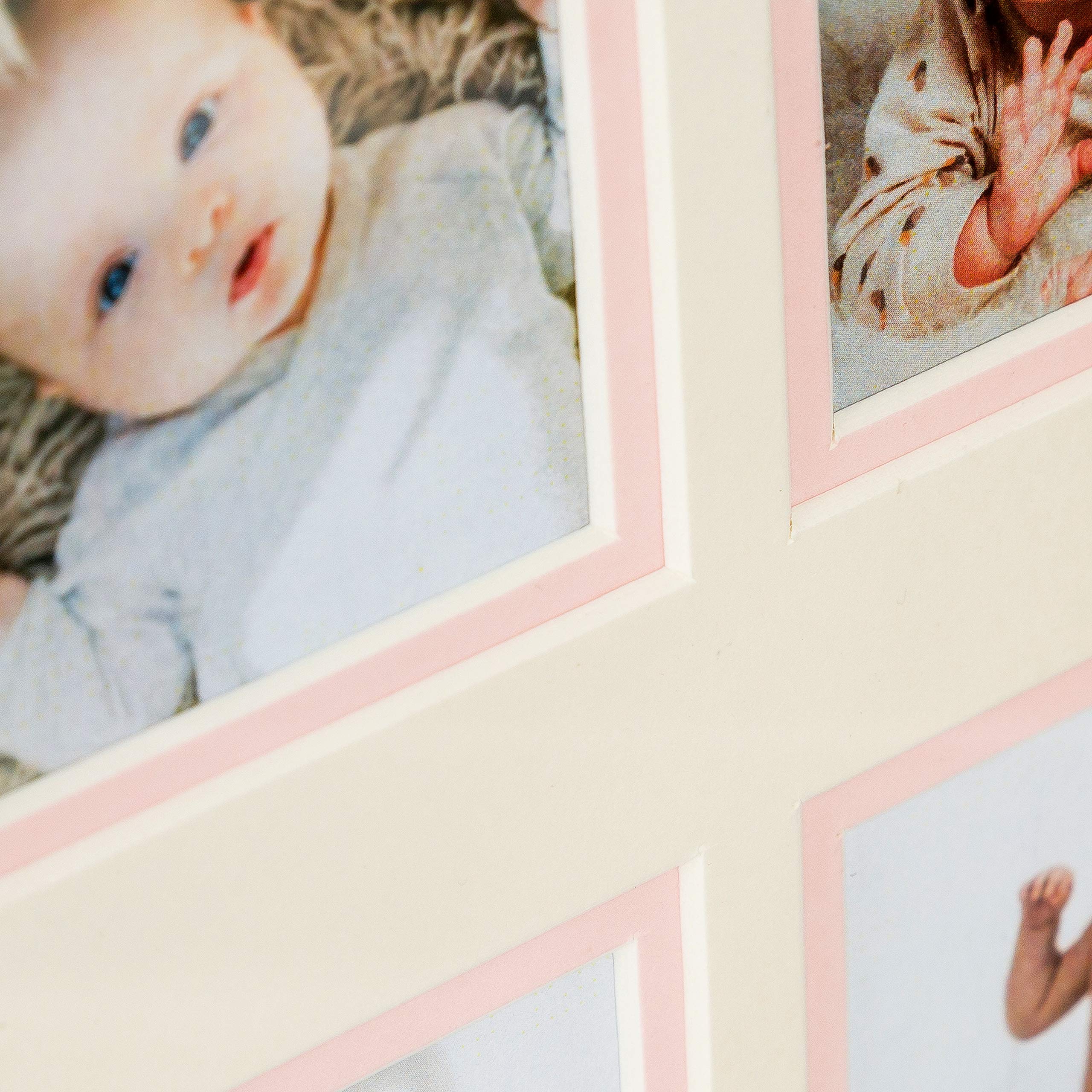 Acid-free beveled mat preserves photos in WOOD SIDE ORBIS frame