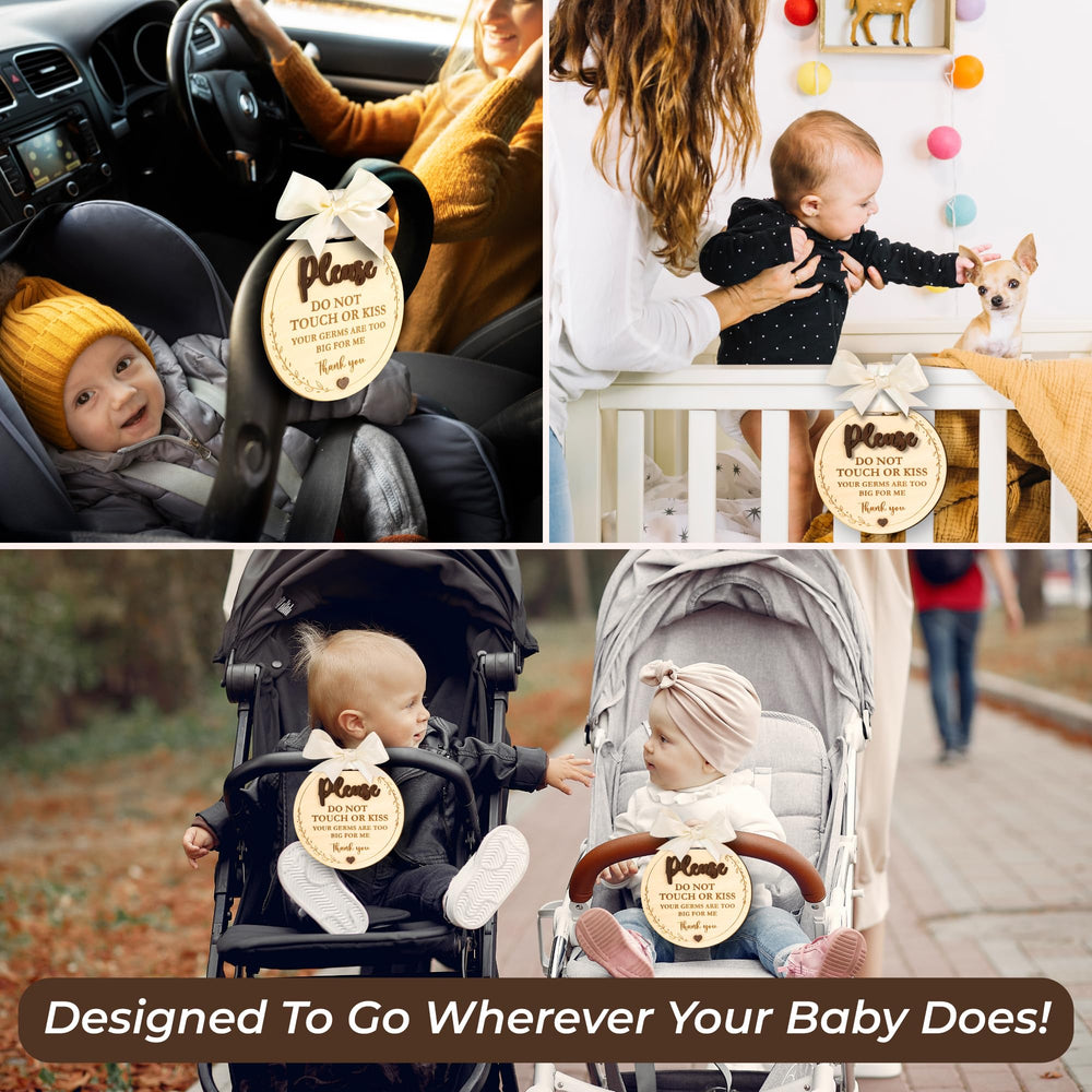Woodamore Durable Waterproof Signs withstand daily use on car seats.