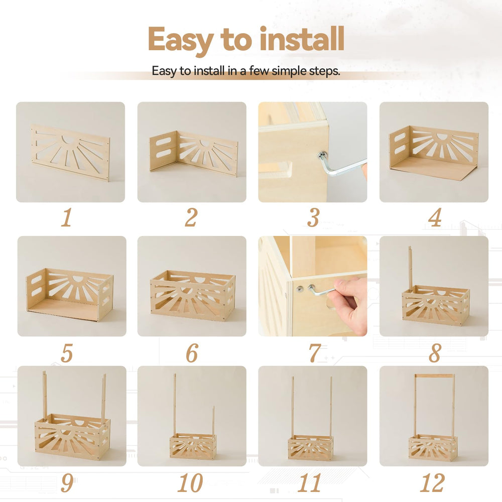 WOODEN TEETHER milestone cards to capture growth moments.