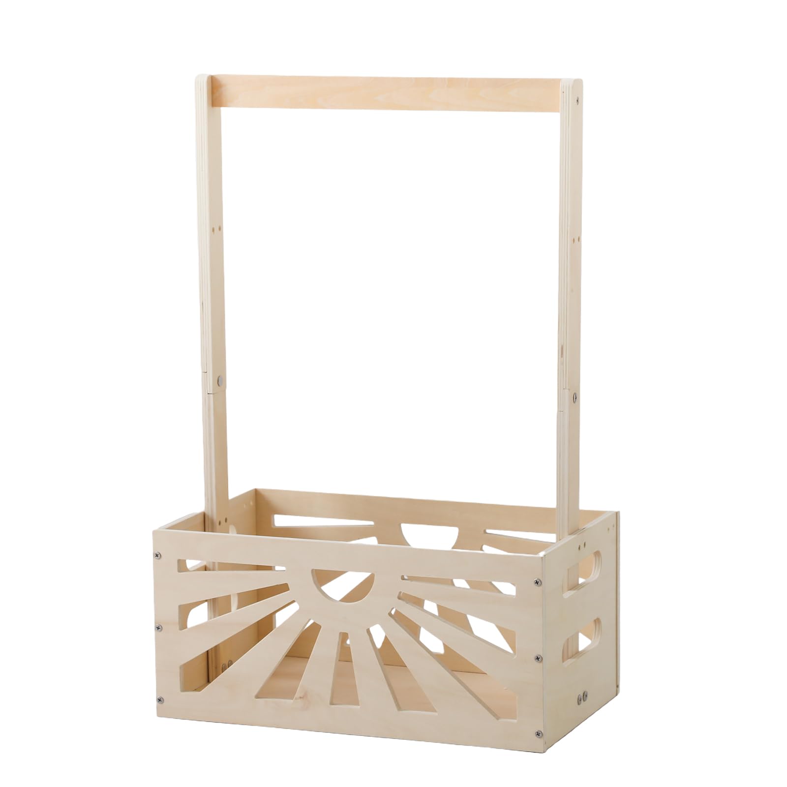 Wooden Teether sturdy gift basket for baby showers and welcoming new arrivals