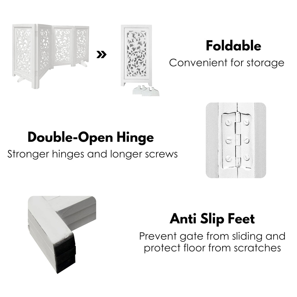 Woodify white antique finish complements classic and modern interiors.