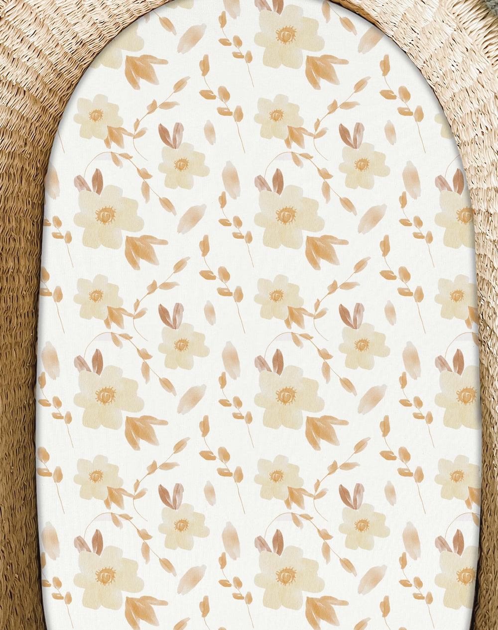 Woodiville Bassinet Sheets Honeybee Dreams creates a calm sleep space