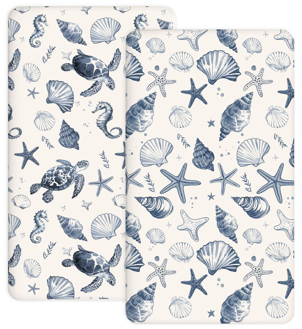 Woodiville crib sheets fit close-up with snug elastic edge for secure baby sleep