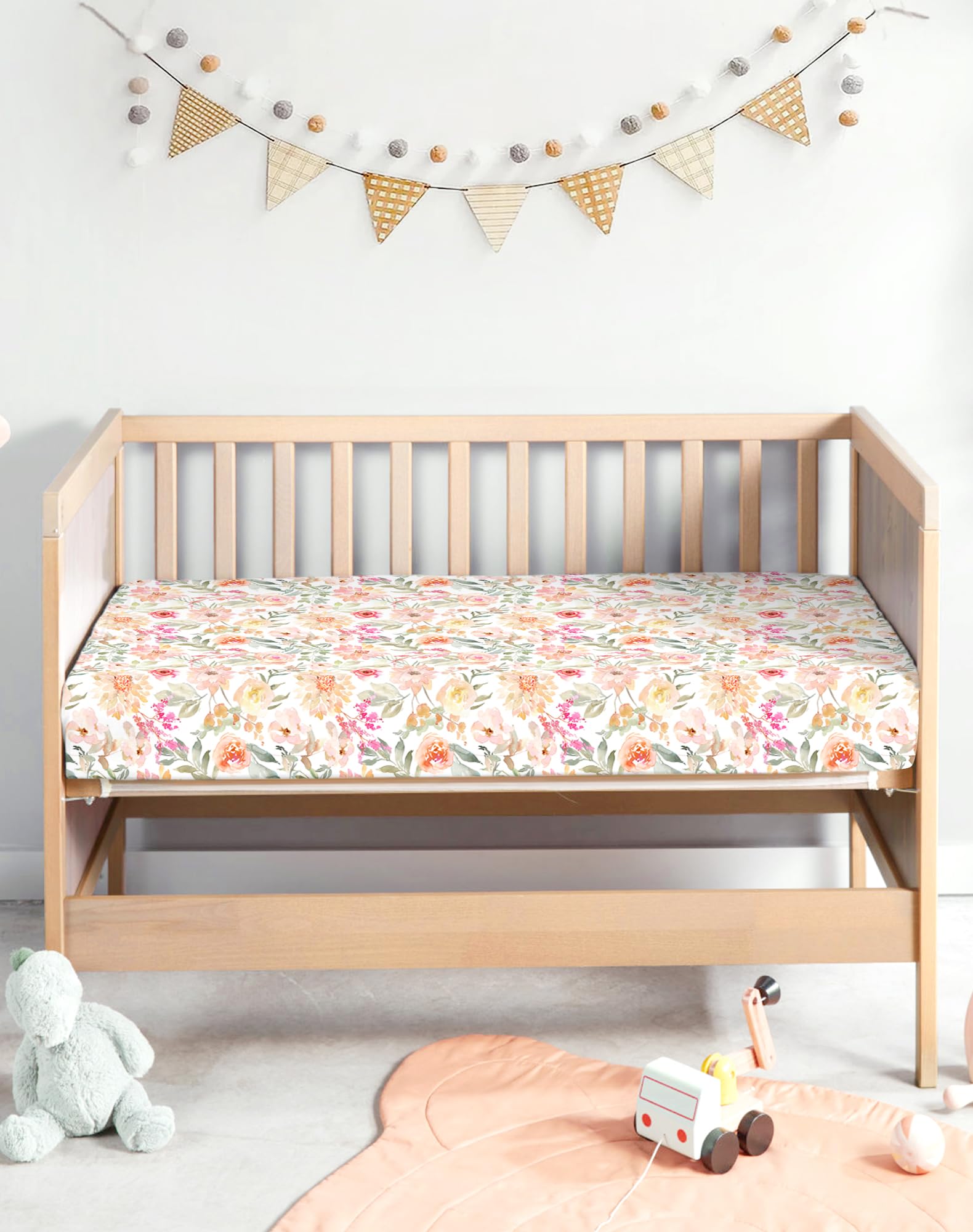 Woodiville jersey-knit soft fabric feels gentle on baby skin.