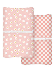 Woodiville Daisy Check cover on a standard pad offers silky, breathable comfort.