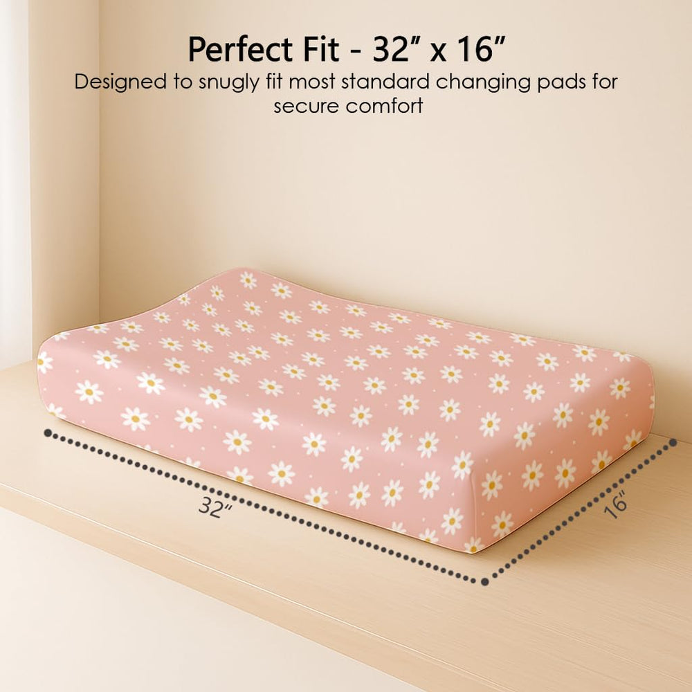 Woodiville Daisy Check helps coordinate nursery decor while staying versatile.