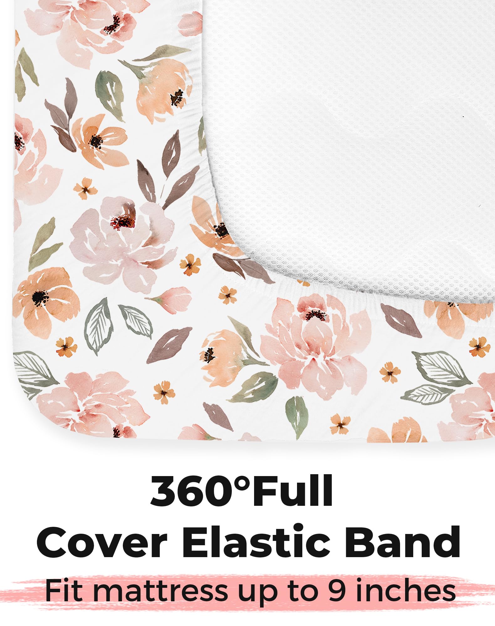 Stain-concealing Daisy Check pattern keeps sheets looking fresh