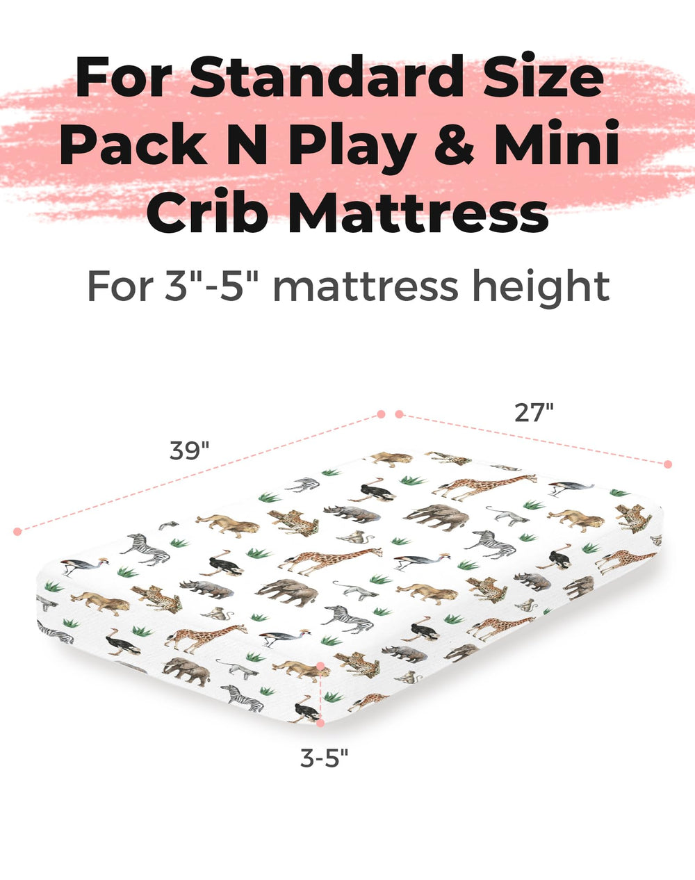 Woodiville silky-knit mini crib sheets gentle on baby's skin and hair.