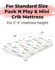 Woodiville mini crib sheets in starry ocean print for breathable softness