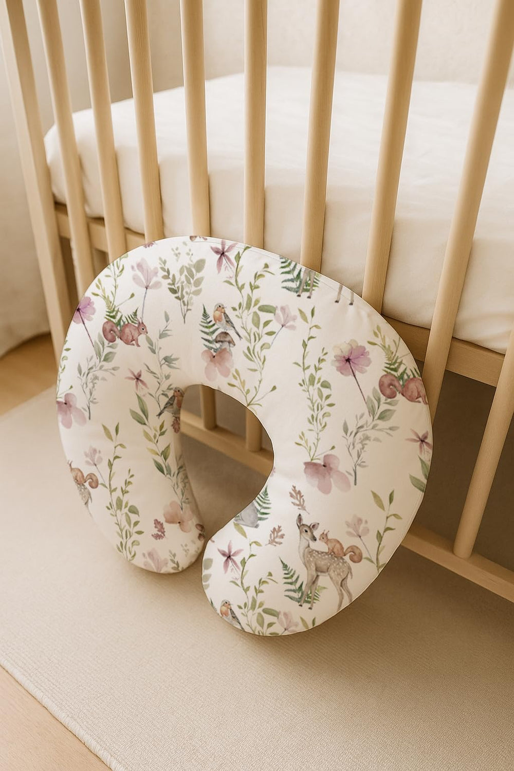 Woodiville nursing pillow cover ideal for feeding routines and tummy time