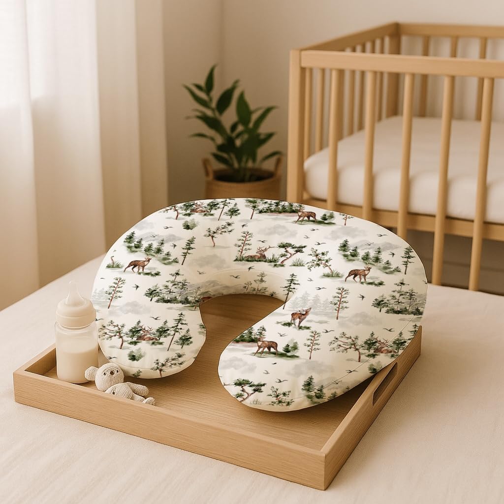 Woodiville nursing pillow cover machine washable and durable for busy families