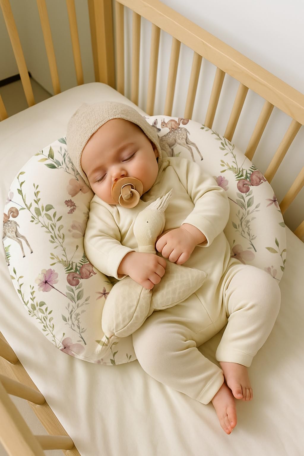 Woodiville nursing pillow cover easy-clean design for busy parents