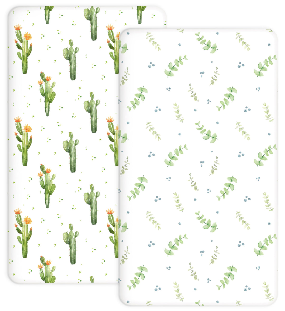 Woodiville pack and play sheets in Desert Green with a snug, secure fit for restless sleepers.