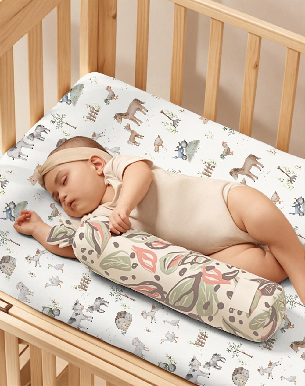 Woodiville mini crib sheet is machine washable and easy to care for