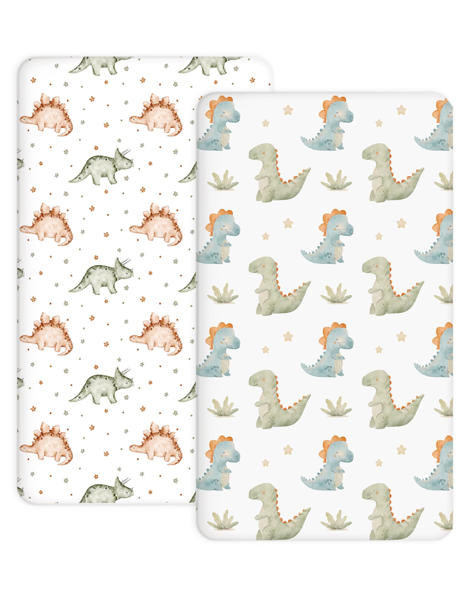 Woodiville pack n play sheets with jersey-knit fit for smooth, baby-friendly sleep.