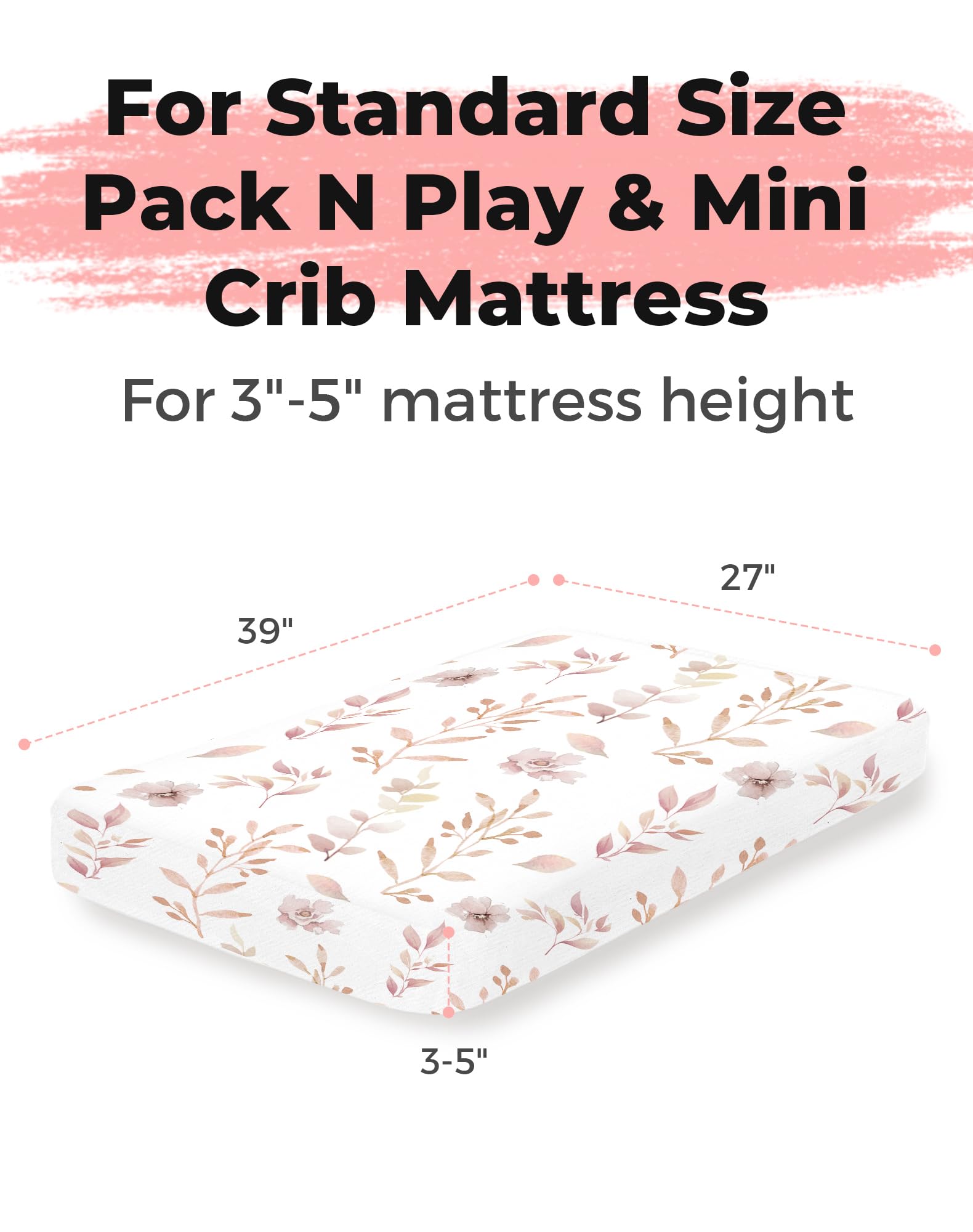 Woodiville Pack N Play Sheets Nature theme complements nursery decor while staying easy to clean.