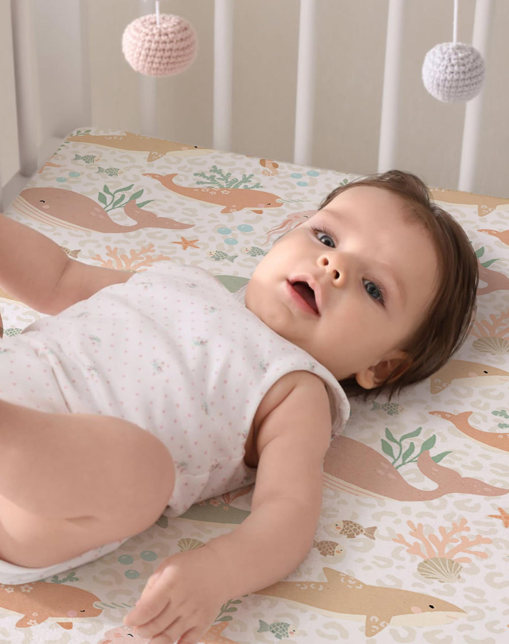 Woodiville Pack N Play Sheets stain-conceal design stays fresh longer.