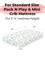 Woodiville fitted sheet stretch fabric preview showing smooth surface for baby comfort.