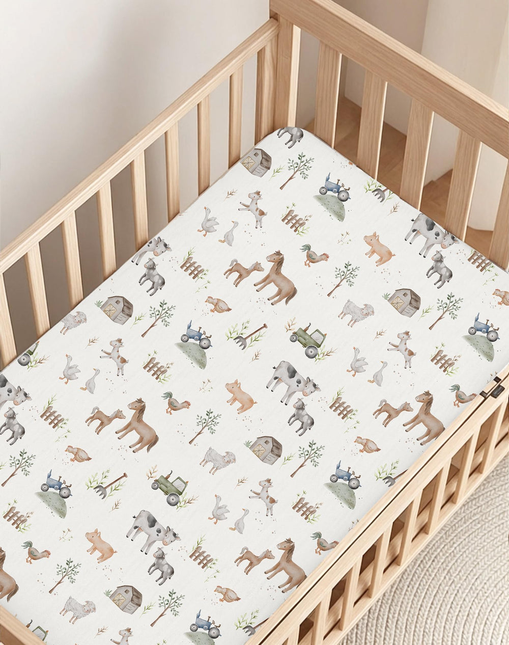 Woodiville sheets showcase nature, ocean, space patterns for nursery style