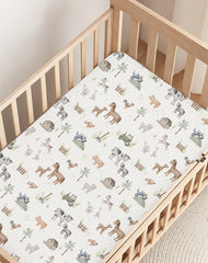 Woodiville sheets showcase nature, ocean, space patterns for nursery style