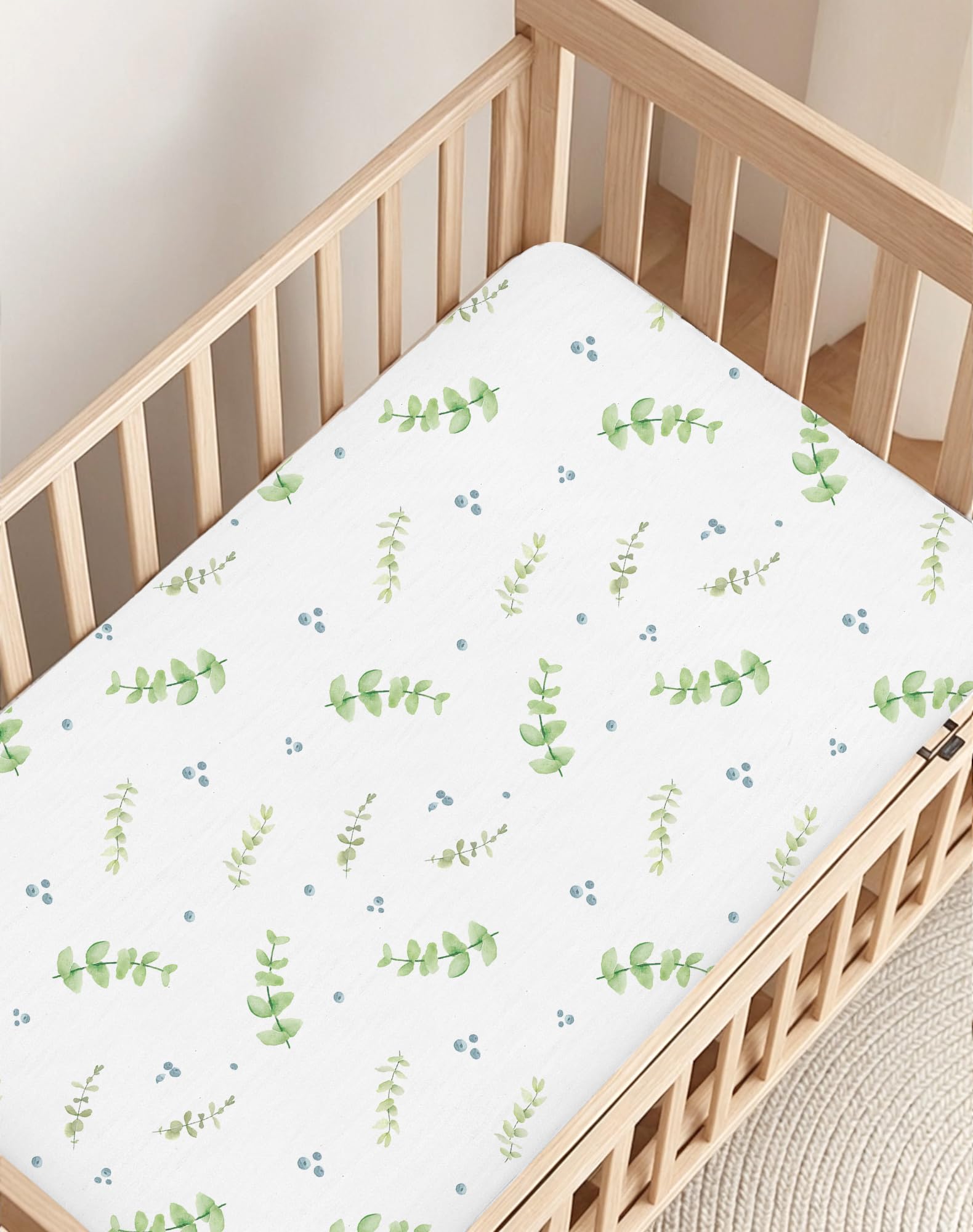 Woodiville secure elastic-band design keeps sheets in place during active play.