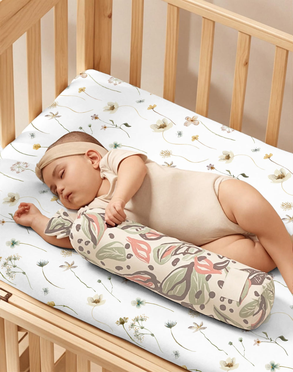 Woodiville secure elastic-band pack-n-play sheets; snug fit prevents slips during active use.