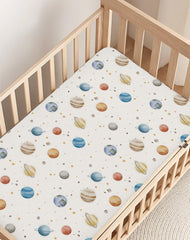 Woodiville Stellar Adventure sheet demonstrating 39x27 inch size and 3-5 inch height fit.