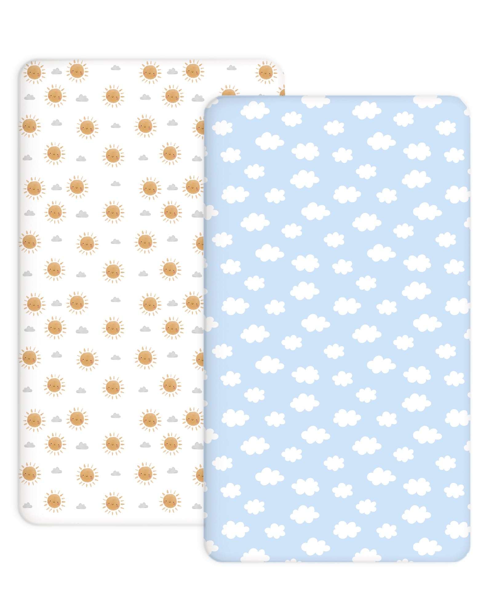 Woodiville Sunny Morning crib sheets show a breathable, soft surface for naps