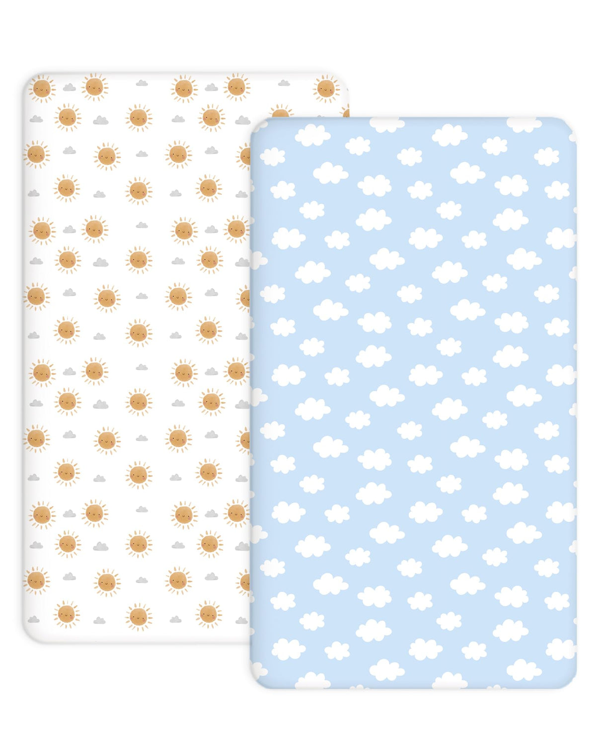 Woodiville Sunny Morning crib sheets show a breathable, soft surface for naps