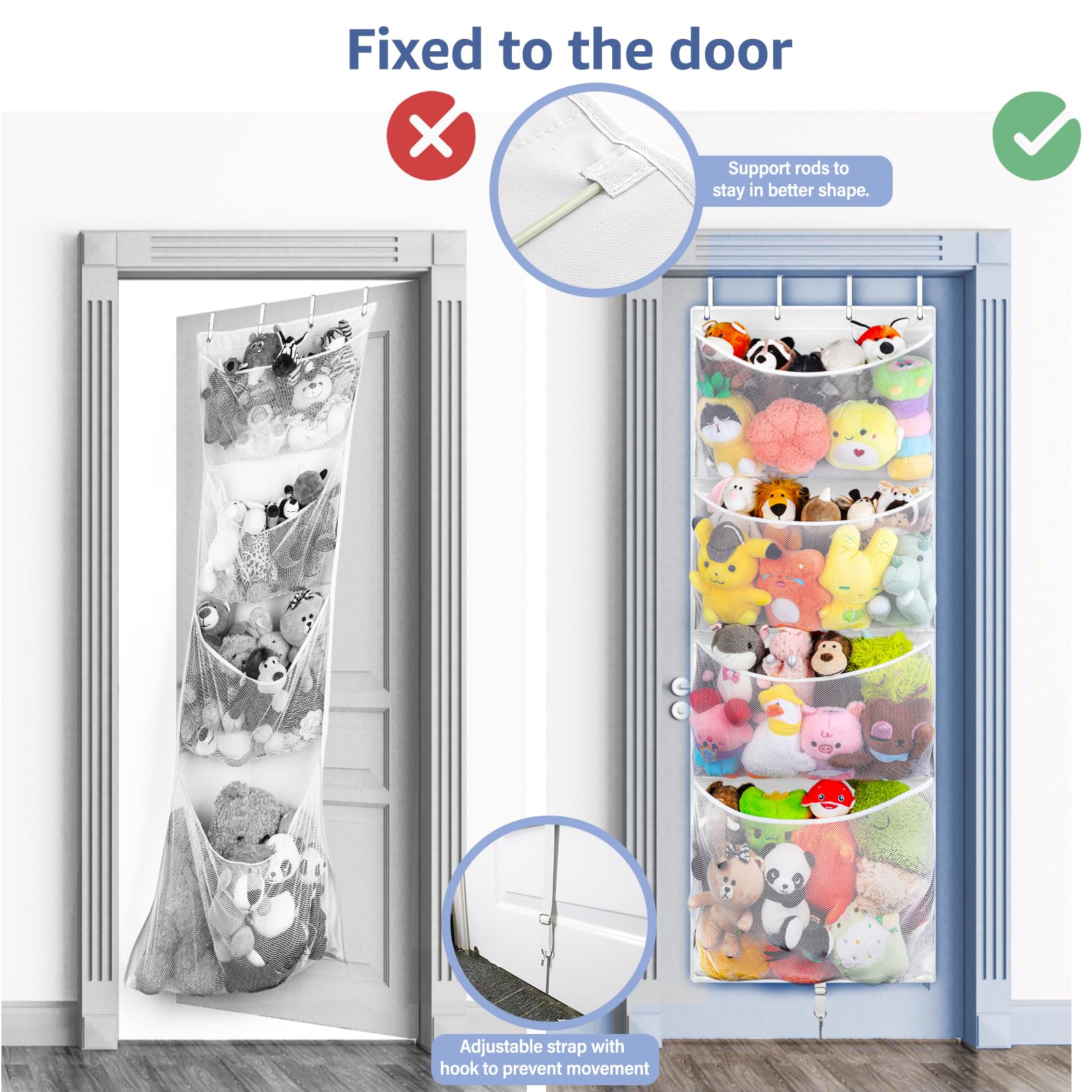 Woodoulogy behind-door storage saves floor space in small rooms