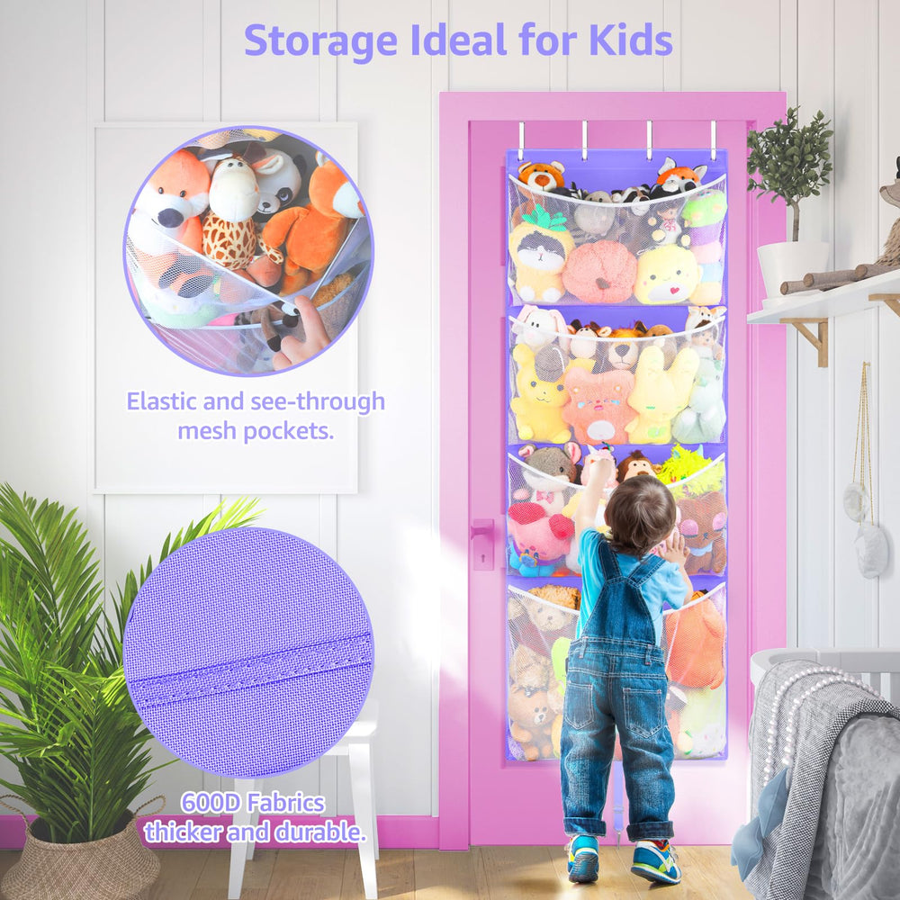 Woodoulogy four-door-hooks ensure sturdy hanging on most doors.