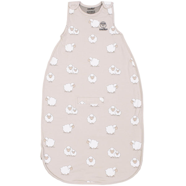 Woolino front view sleeping sack for all season toddler comfort.