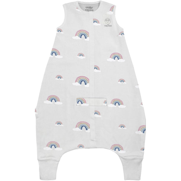 Woolino baby sleep bag with feet opening for mobility and comfort.